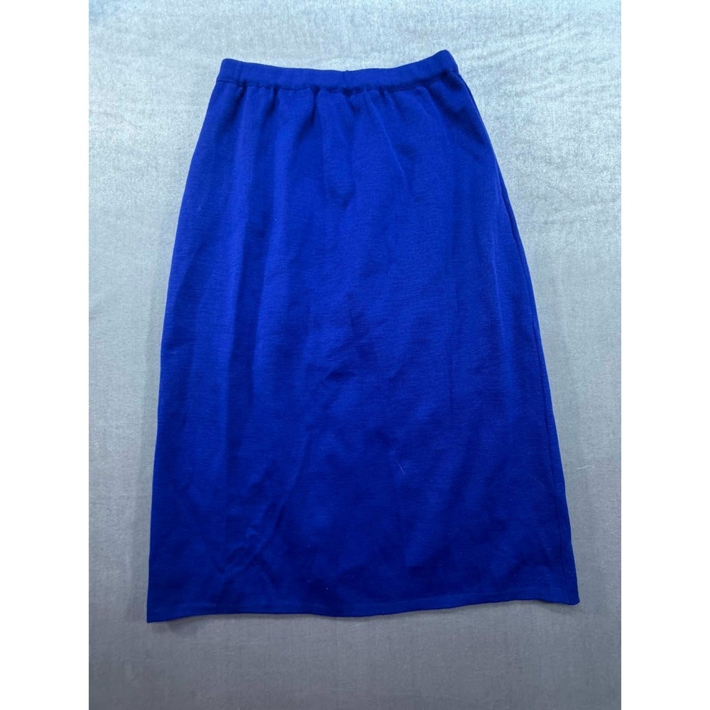 Vintage Giancarlo Ferrari Skirt Made in Italy Blue‎ Merino Wool Small